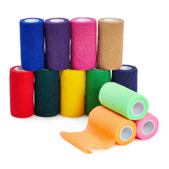 Juvale self-adherent bandage wrap in a color assortment for versatile care