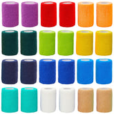 Juvale Vet Wrap 3-in-5yd roll closeup showing self-adherent stretch for versatile care