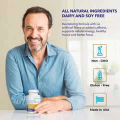 Juvenon Cellular Health dairy-free label emphasizes allergen-safe nutrition