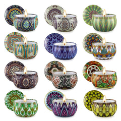 JXDLSQ 12-pack soy candles fragrance collection enhances home ambiance with diverse scents