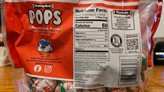 JYCONVSTO97 Tootsie Roll Pops peppermint close-up highlighting candy cane flavor for celebrations.