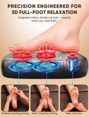 JZBRAIN heel vibration module provides rhythmic support during sessions.