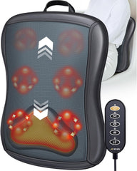 JZBRAIN Shiatsu Back Massager with Heat in front view provides quick, comforting relief for tense back muscles.