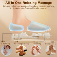 JZBRAIN Shiatsu Foot Massager remote control enables hands-free session customization.
