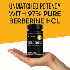 K2 Organics Berberine with Ceylon Cinnamon blend for daily wellness