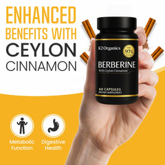 Two capsules per day deliver a potent berberine dose