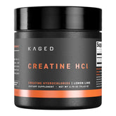 Kaged Creatine HCl powder bottle shows fast-acting performance support