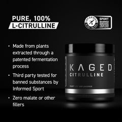 Kaged L-Citrulline powder scoop indicating precise pre workout dosing