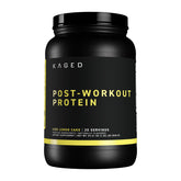 Kaged Post Workout Protein Powder Iced Lemon Cake canister with recovery focus