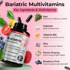 Kaitamin liquid-filled capsules closeup highlights easy-to-swallow design for daily post-op nutrition.