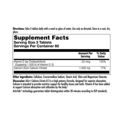 KAL Calcium Citrate close-up of tablets showing texture for easy daily intake.