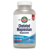 KAL Chelated Magnesium Bisglycinate bottle; supports relaxation as a daily supplement