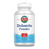 KAL Dolomite Powder 16 oz bottle front view, calcium and magnesium source for vegan diets.