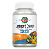 Kal Enhanced Energy for Teens tablets bottle front, easy daily energy support.