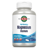 KAL Magnesium Glycinate ActivGels bottle with softgels for daily muscle and nerve support.