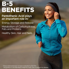 KAL Pantothenic Acid 1000mg label on bottle, vegan supplement option