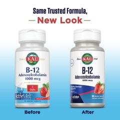 KAL B12 strawberry flavor tablet for daily energy support