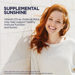 KAL Vitamin D3 chewables natural cinnamon flavor packaging promotes immune and bone health.