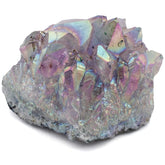 KALIFANO Angel Aura Amethyst Geode core, calming centerpiece for meditation and display