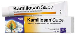 Kamillosan Ointment 40g tube cap off demonstrates easy, controlled application.