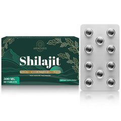 Kanacoufce Shilajit tablets 500 mg per serving for sustained energy.