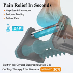 Kandwin foot massager with ice pack supports circulation and targeted comfort.