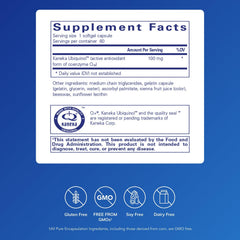 Kaneka ubiquinol active form capsule highlighting antioxidant support for heart health.