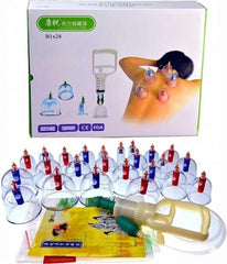 Kangzhu 24cup biomagnetic cupping set assembly enables easy at-home therapy sessions.