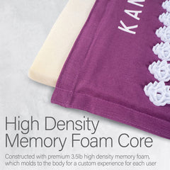 Mat and pillow resting on a 100% cotton-linen cover, soft and inviting.