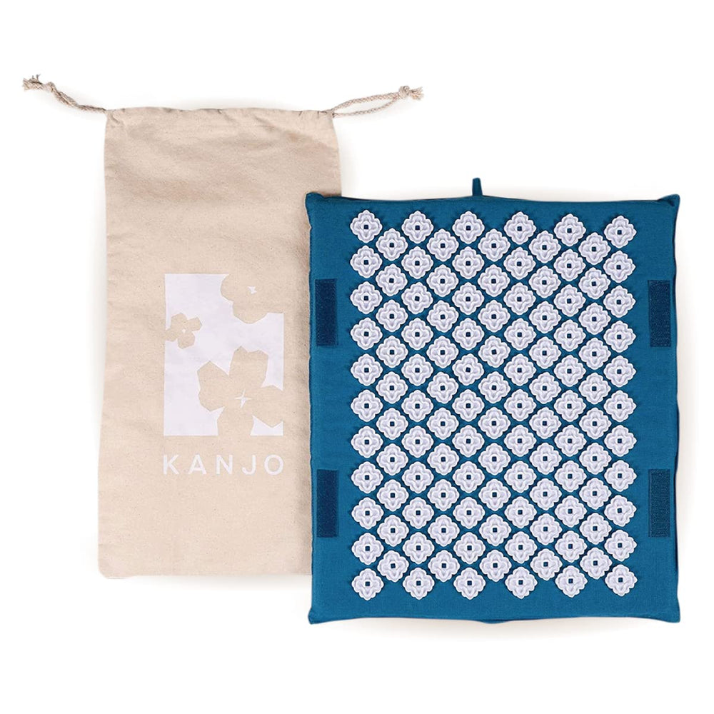 Kanjo memory foam foot mat, top view, for soothing foot relief.