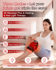 Kaoudt knee massager wireless design enables portable use anywhere.
