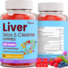Kaourso Liver Detox bottle offering tasty daily support for liver health
