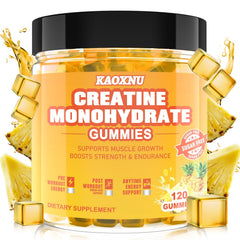 KAOXNU Creatine Monohydrate Gummies bottle for convenient muscle support