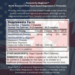 Kappa Nutrition vegan capsules package highlights plant-based magnesium for sleep and muscle support.