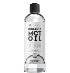 Kate Naturals MCT oil being poured into coffee for a smooth energy boost