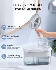 KAUGIC cleaning tank keeps waste and water separate, enabling one-handed operation.