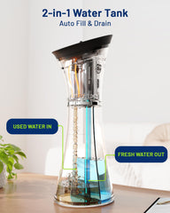 IPX7 waterproof rating allows usage in shower or sink safely.