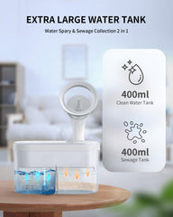 KAUGIC water powered ear irrigation flow demonstrates gentle cleansing action