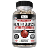 Kaya Naturals Healthy Gluco bottle shown for easy daily wellness support.