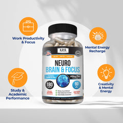 Pouring Kaya Naturals Neuro Brain capsules for easy daily use