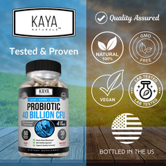 Kaya Naturals packaging shot emphasizes quality and purity.