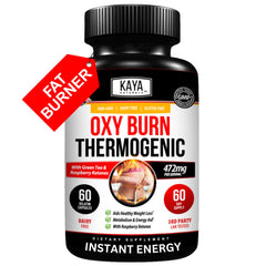 Kaya Naturals Supreme Fat Burner bottle ready for daily use with clear label and branding