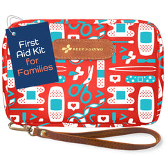 KEEP>GOING travel first aid kit kids case front for quick access during adventures.