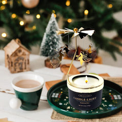 Kelly's Custom Candles black gift box packaging, elegant and ready for gifting.