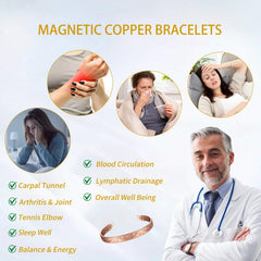 KENLANO minimalist copper bracelet worn with a watch for daily style