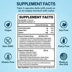 Keptrohy Probiotics label highlights 12 strains for gut diversity.