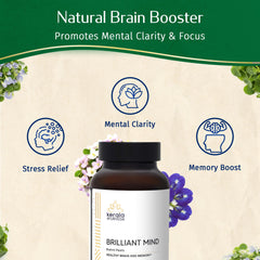 Kerala Ayurveda Brahmi Pearls capsules close-up offering plant-based focus support.