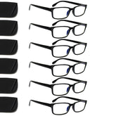 Kerecsen 6-pack reading glasses front view with blue light protection for screen time.