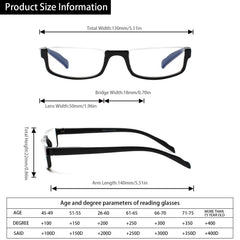 Kerecsen black half-frame glasses side profile with spring hinges for flexible wear