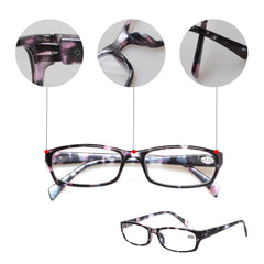 Pattern-print frames in mix colors for versatile women's fashion.